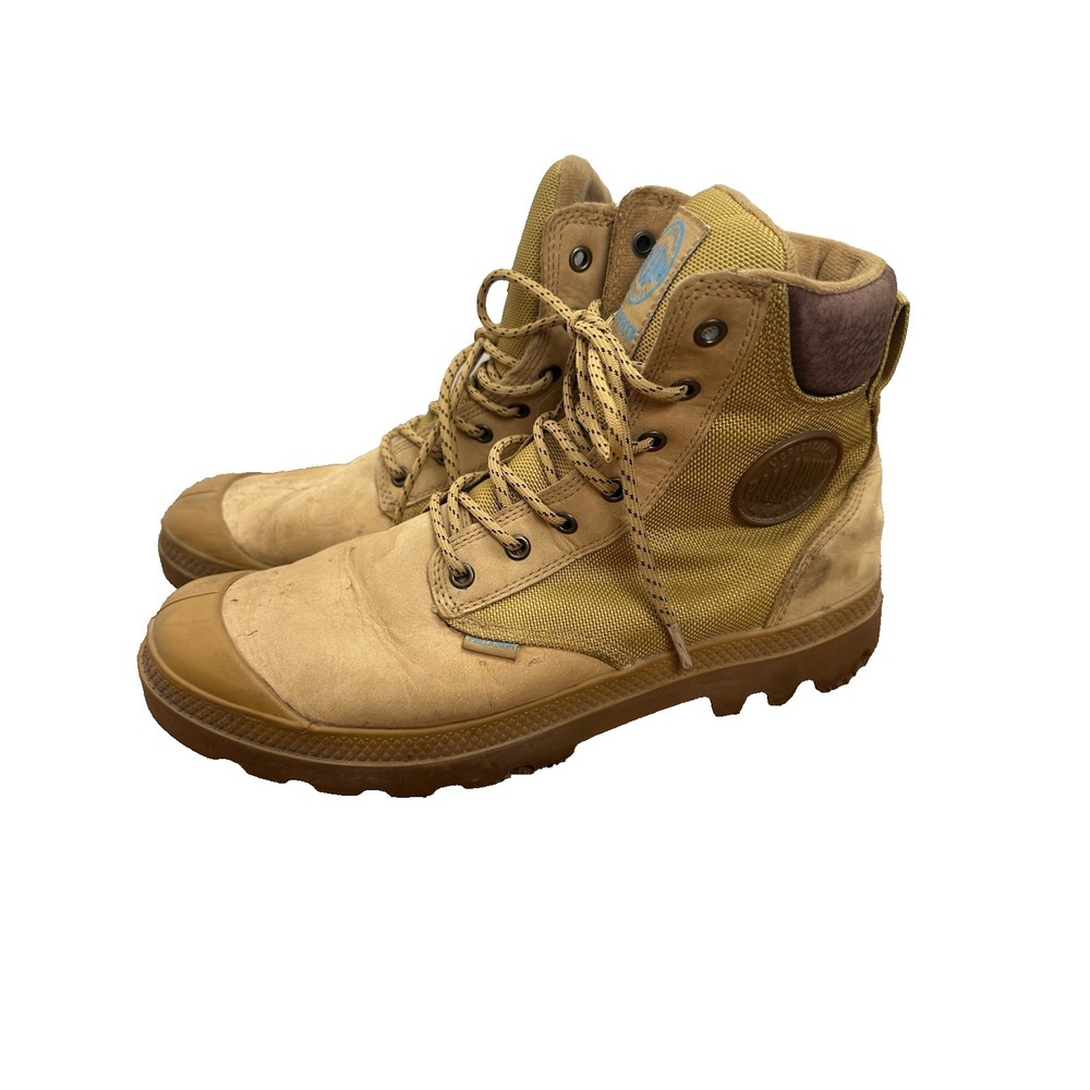 Palladium Pampa Sport Cuff WPN Men's Waterproof Boots Size 10.5 Amber Gold